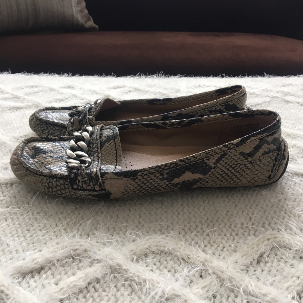 Circa Joan & David Lux Series Python Chain Flats - image 3